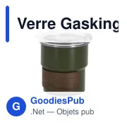 Verre isotherme personnalisable Gasking avec logo - Miniature 5
