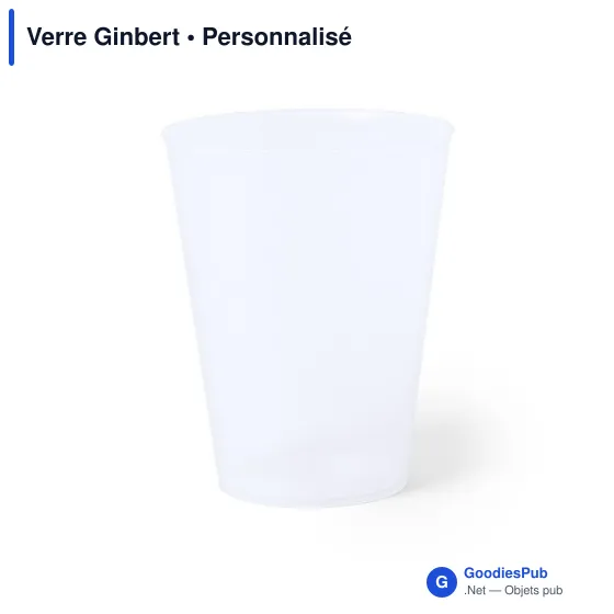 Verre réutilisable personnalisable Ginbert avec logo - Image 2