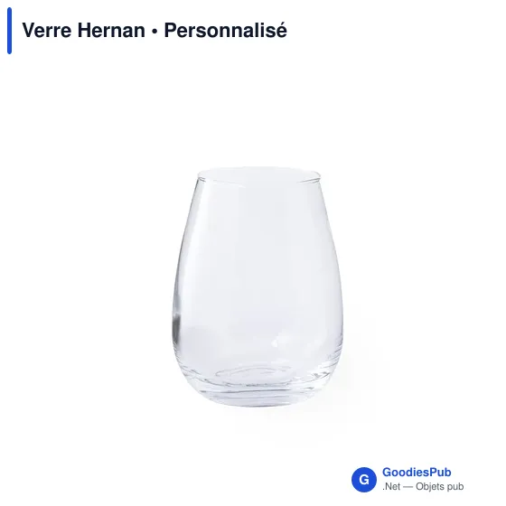 Mug en verre personnalisable avec logo pour entreprises - Image 1