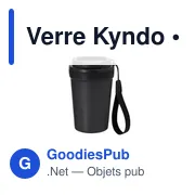 Verre réutilisable personnalisable Kyndo avec logo - Miniature 1