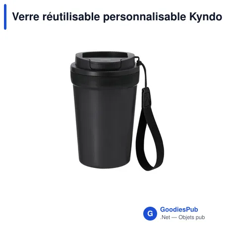 Verre réutilisable personnalisable Kyndo avec logo