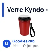 Verre réutilisable personnalisable Kyndo avec logo - Miniature 3