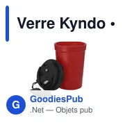 Verre réutilisable personnalisable Kyndo avec logo - Miniature 4