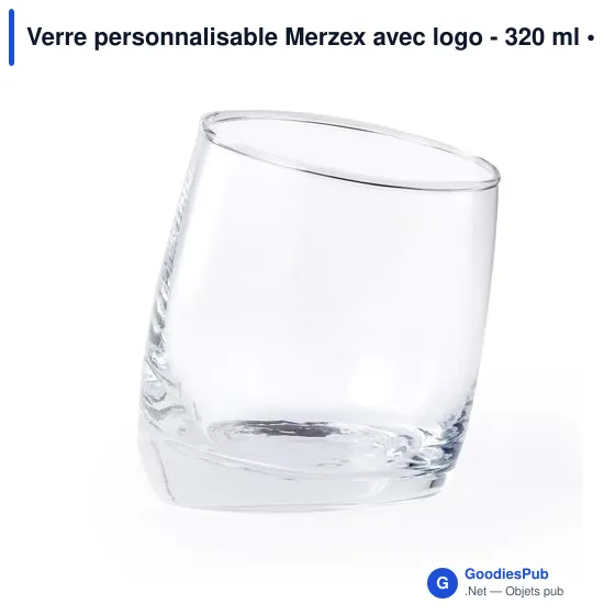 Verre personnalisable Merzex avec logo - 320 ml - Image 3