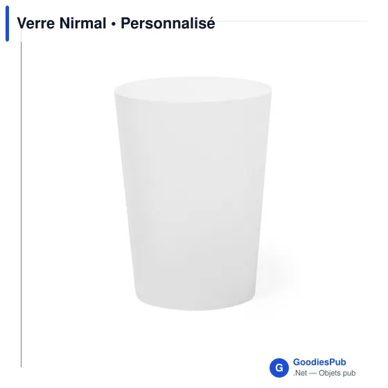 Gobelet réutilisable personnalisable Nirmal avec logo - Image 1