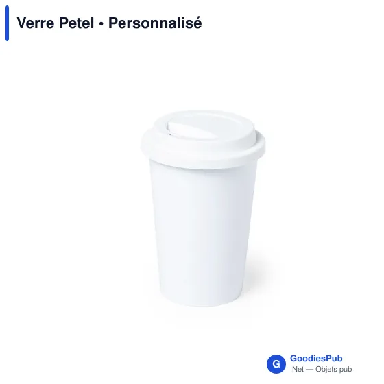 Mug réutilisable personnalisable avec logo pour entreprises - Image 1