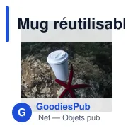 Mug réutilisable personnalisable avec logo pour entreprises - Miniature 3
