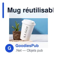 Mug réutilisable personnalisable avec logo pour entreprises - Miniature 5