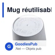 Mug réutilisable personnalisable avec logo pour entreprises - Miniature 6