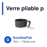 Verre pliable personnalisable Mibar avec logo - 340 ml - Miniature 11