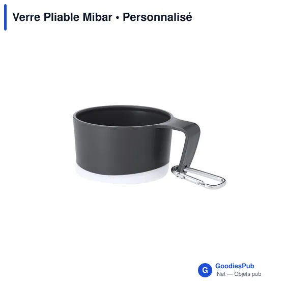 Verre pliable personnalisable Mibar avec logo - 340 ml - Image 11