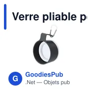Verre pliable personnalisable Mibar avec logo - 340 ml - Miniature 12