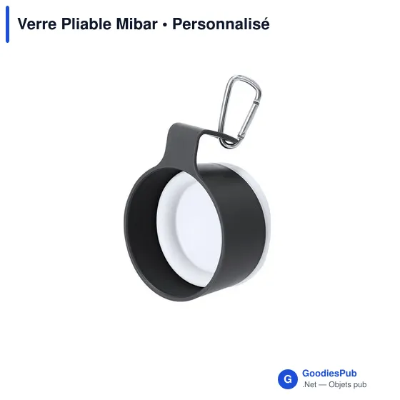 Verre pliable personnalisable Mibar avec logo - 340 ml - Image 12