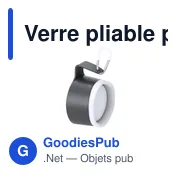 Verre pliable personnalisable Mibar avec logo - 340 ml - Miniature 6