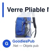 Verre pliable personnalisable Mibar avec logo - 340 ml - Miniature 7