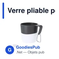 Verre pliable personnalisable Mibar avec logo - 340 ml - Miniature 9