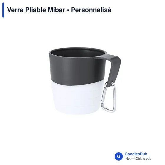 Verre pliable personnalisable Mibar avec logo - 340 ml - Image 10