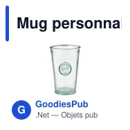 Mug personnalisable avec logo pour entreprises - modèle nature - Miniature 1