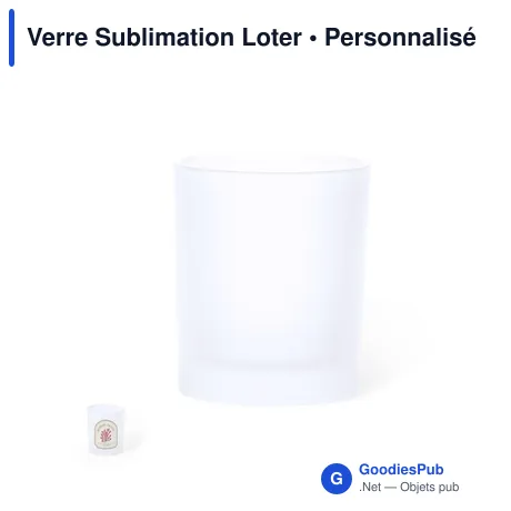 Verre Sublimation Loter