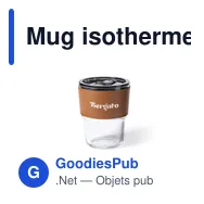 Mug isotherme personnalisable avec logo pour entreprises - Miniature 1
