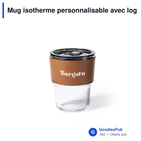 Mug isotherme personnalisable avec logo pour entreprises
