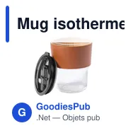 Mug isotherme personnalisable avec logo pour entreprises - Miniature 2