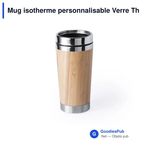 Mug isotherme personnalisable Verre Thermique Ariston avec logo