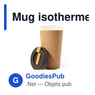 Mug isotherme personnalisable avec logo pour entreprises - Miniature 2