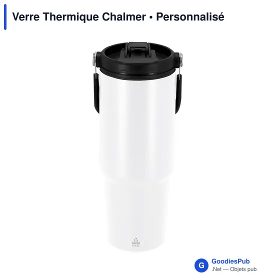 Gobelet isotherme personnalisable Chalmer avec logo - Image 1