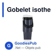 Gobelet isotherme personnalisable Chalmer avec logo - Miniature 2
