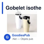 Gobelet isotherme personnalisable Chalmer avec logo - Miniature 11