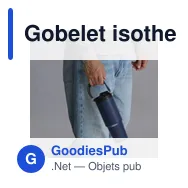 Gobelet isotherme personnalisable Chalmer avec logo - Miniature 12