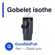 Gobelet isotherme personnalisable Chalmer avec logo - Miniature 3