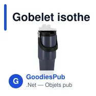 Gobelet isotherme personnalisable Chalmer avec logo - Miniature 4