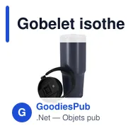 Gobelet isotherme personnalisable Chalmer avec logo - Miniature 5