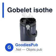 Gobelet isotherme personnalisable Chalmer avec logo - Miniature 6