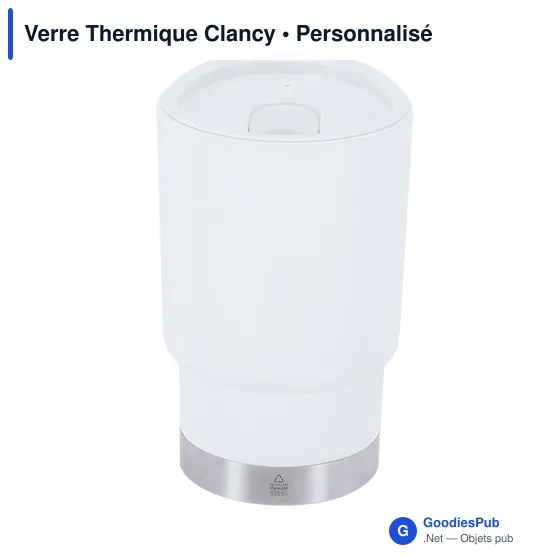 Gobelet isotherme personnalisable Clancy avec logo - Image 11