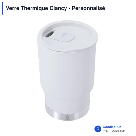 Gobelet isotherme personnalisable Clancy avec logo - Image 3