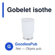 Gobelet isotherme personnalisable Clancy avec logo - Miniature 7