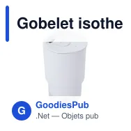 Gobelet isotherme personnalisable Clancy avec logo - Miniature 8