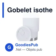 Gobelet isotherme personnalisable Clancy avec logo - Miniature 9
