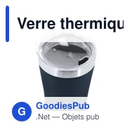 Verre thermique personnalisable en acier inox recyclé - Cozardavec logo - Miniature 4