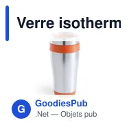 Verre isotherme personnalisable Fresno avec logo - Miniature 3