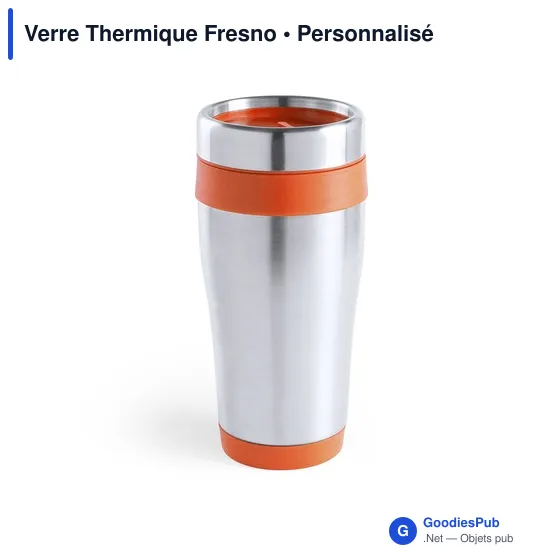 Verre isotherme personnalisable Fresno avec logo - Image 3