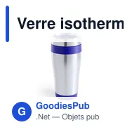 Verre isotherme personnalisable Fresno avec logo - Miniature 5