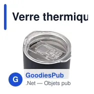 Verre thermique personnalisable Gillan avec logo - 500 ml - Miniature 12