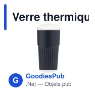 Verre thermique personnalisable Gillan avec logo - 500 ml - Miniature 3