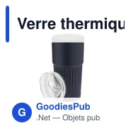 Verre thermique personnalisable Gillan avec logo - 500 ml - Miniature 4