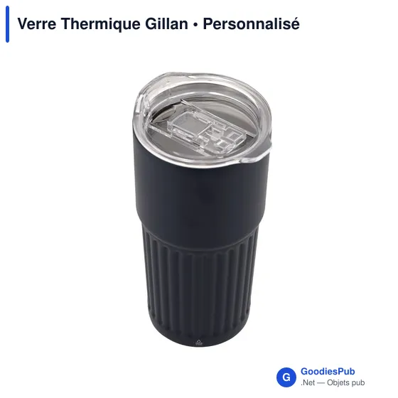Verre thermique personnalisable Gillan avec logo - 500 ml - Image 5