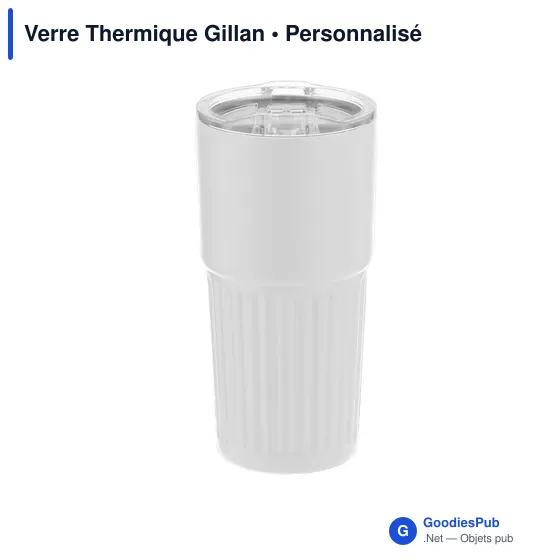 Verre thermique personnalisable Gillan avec logo - 500 ml - Image 7